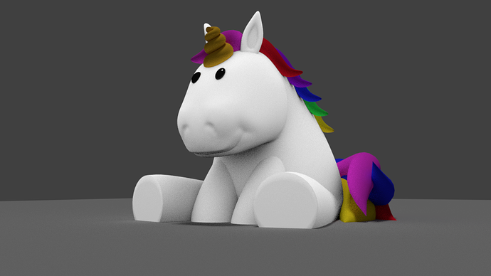 Sitting Unicorn | 3d print model