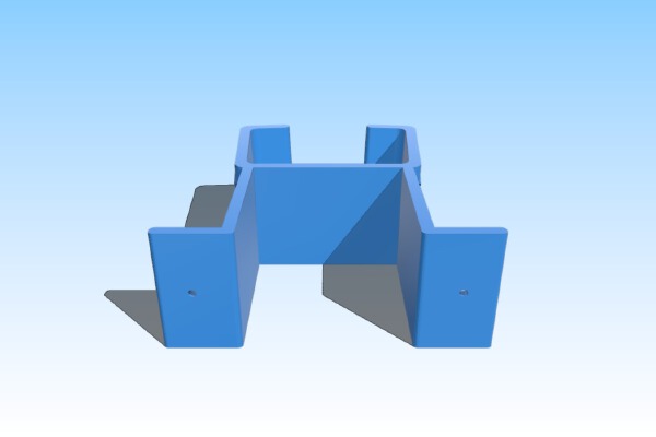 Tesla UMC wall mount with back clearance | 3d print model