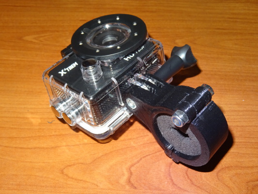 bike support go pro diamètre 32 mm | 3d print model