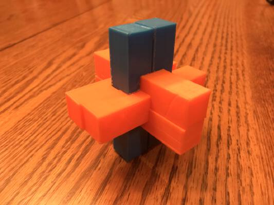 Triple Cross Puzzle (6 Pieces) | 3d print model