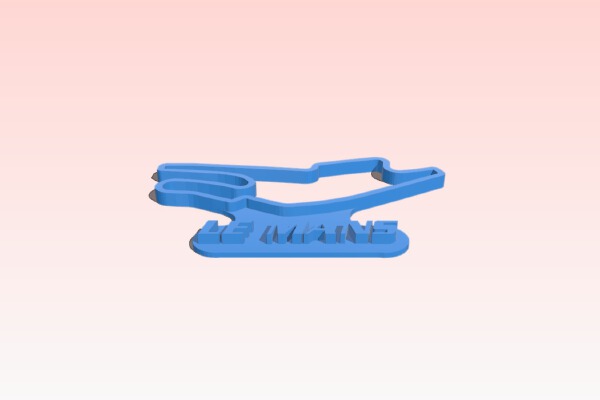 Circuit Bugatti LeMans | 3d print model