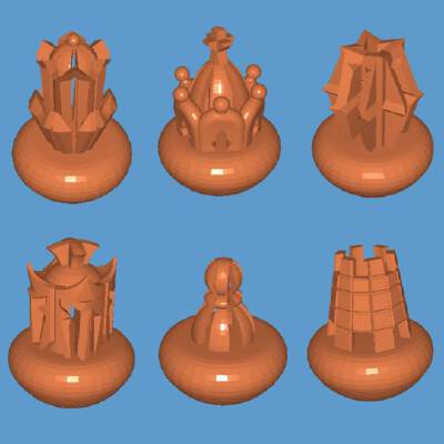 Outdoor Chess Set | 3d print model