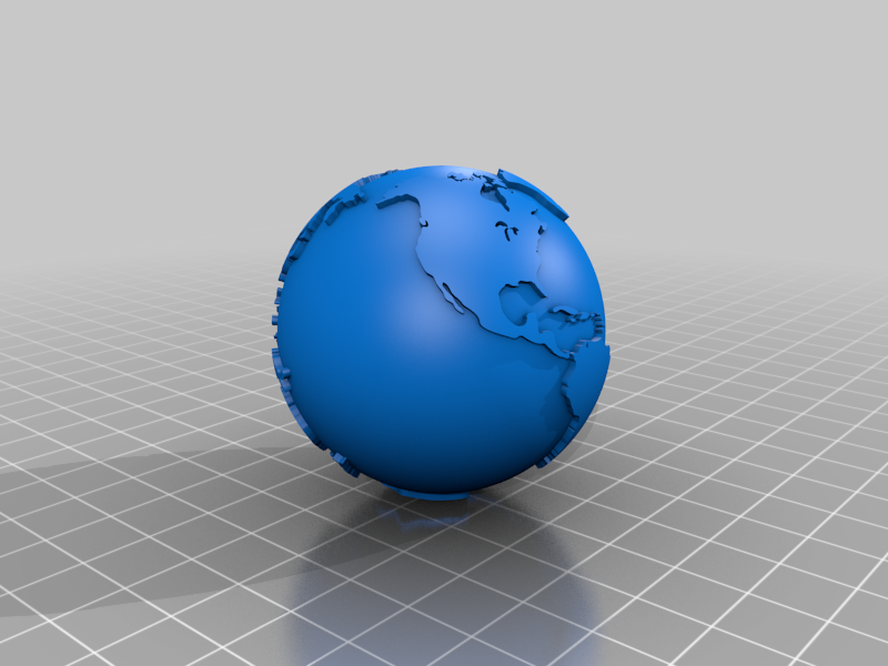 Two Inch Hollow Earth Globe