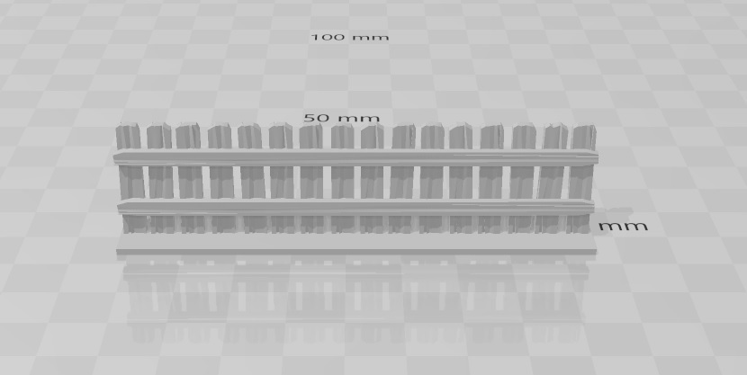 DnD Wood Fence with Door 28mm