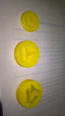 The seal for the master of the vessel with the initials of the M and T | 3d print model