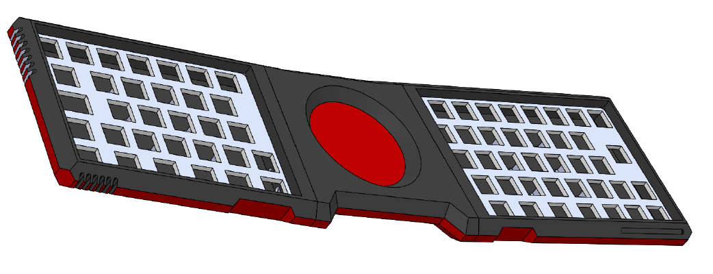 60 Fixed Split Mechanical Keyboard | 3d print model