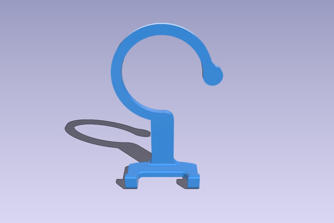 Lady shaver hanger for 1_2" plumbing