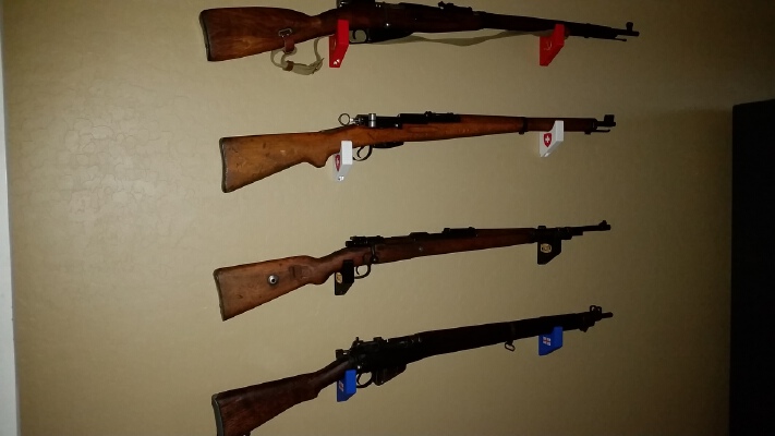 Rifle Wall Hanger | 3d print model