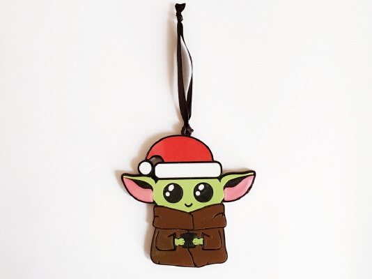 Baby Yoda Ornament - Single Extrusion | 3d print model