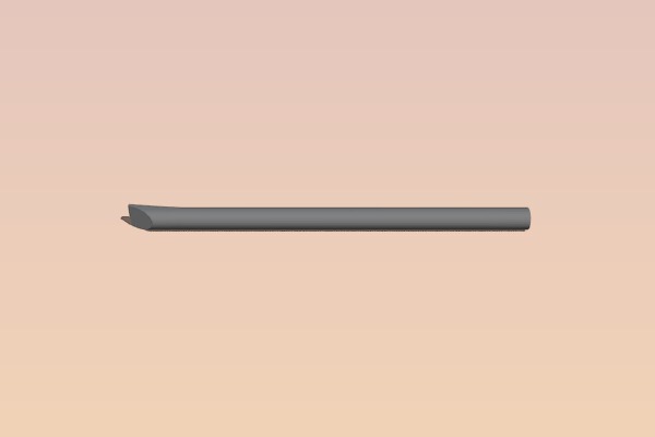 Single print irish Tin Whistle in D | 3d print model