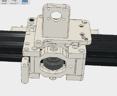 	Modular X carriage for TEVO Tarantula(remix) (W_drag chain) | 3d print model