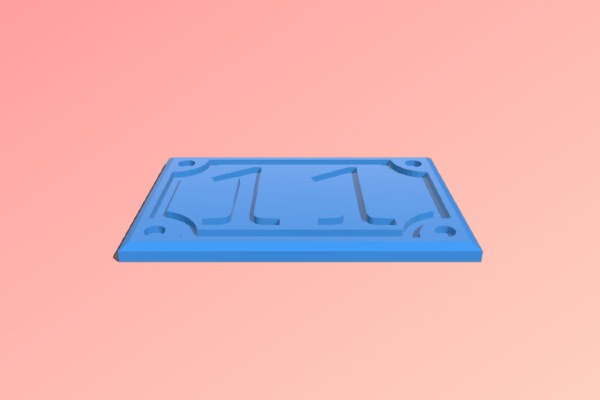 numéro de maison _ house number 11 | 3d print model