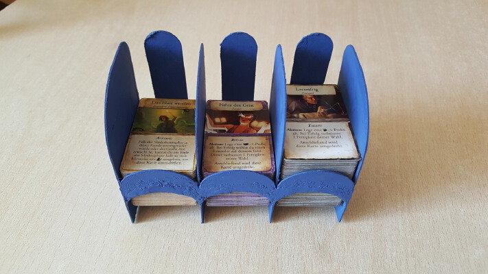 "Draw from bottom" card tray for Eldritch Horror | 3d print model