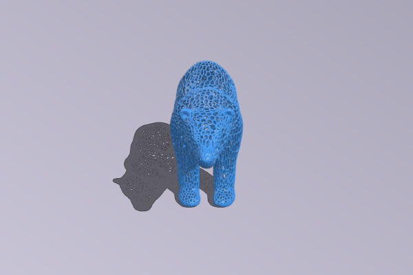 Polar bear Voronoi | 3d print model