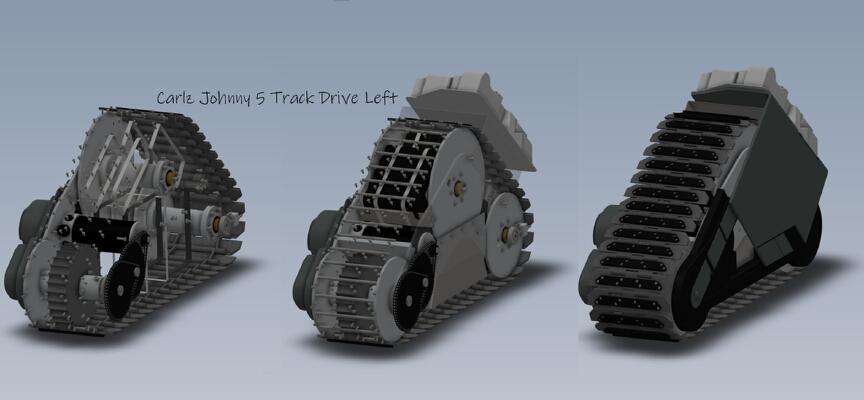 Carlz Johnny 5 Track Drive Left | 3d print model