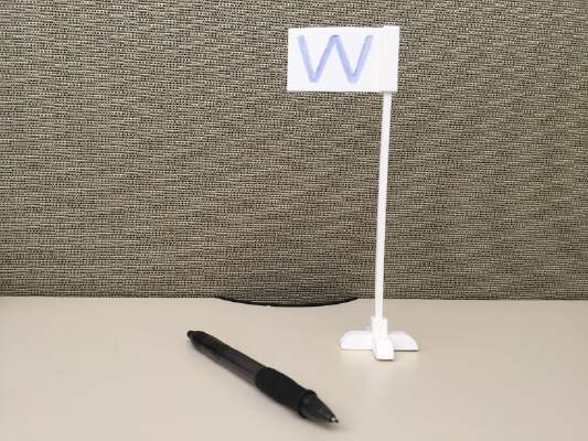 Cubs W Flag | 3d print model