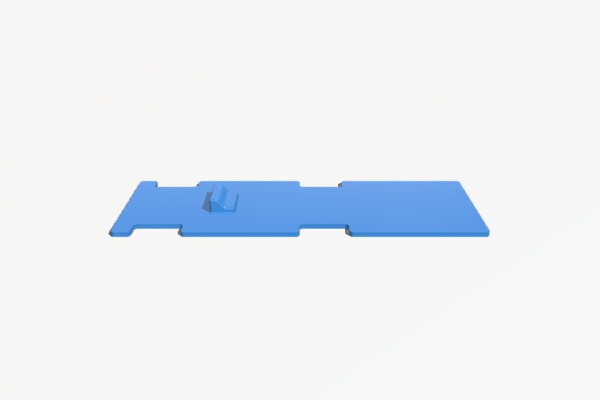 T-Rex 450L Dominator Battery Plate | 3d print model