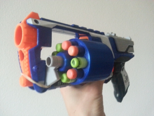 Nerf Strongarm Mod: 9 Dart Cylinder | 3d print model