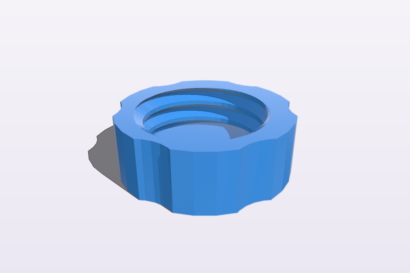 Automotive oil drain pan cap.