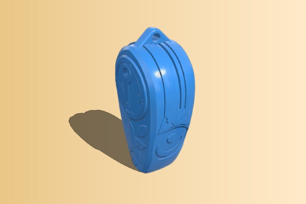 Whistle with ornament | 3d print model
