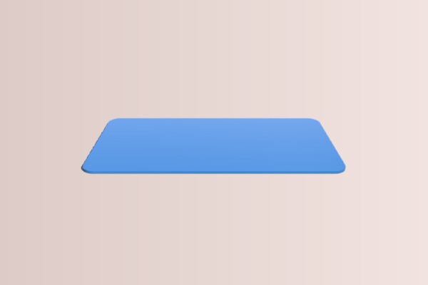 parametric rounded corner plate | 3d print model
