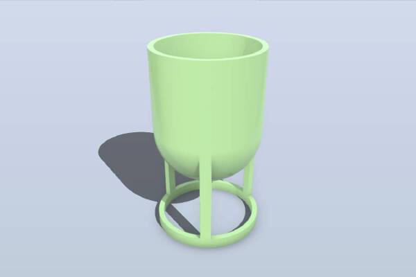Circle Floating Planter | 3d print model