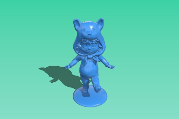 Racoon girl figurine | 3d print model