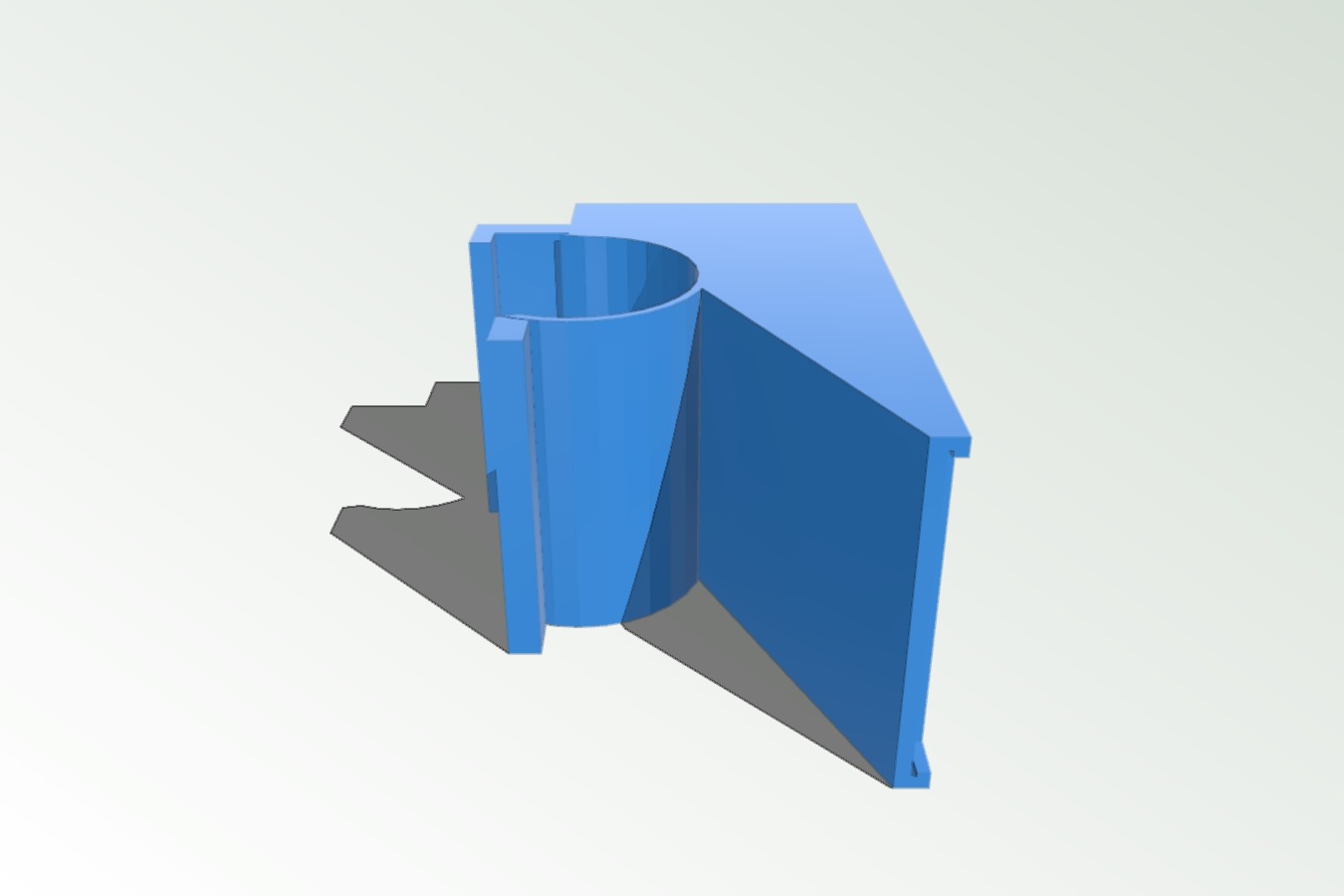 Robo 3D clip on 30mm fan duct with front outlet