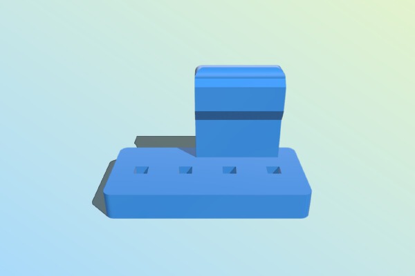 4-pin fan header | 3d print model