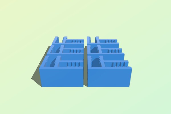 quick clip for acoustic ceiling tile for sound enclosure | 3d print model