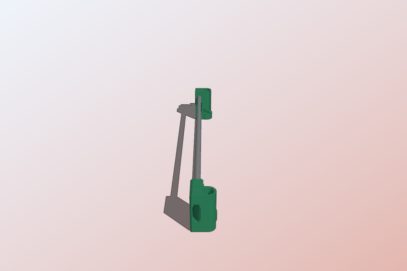 P3STEEL - X motor mount (380mm Anet A8 smooth rods)
