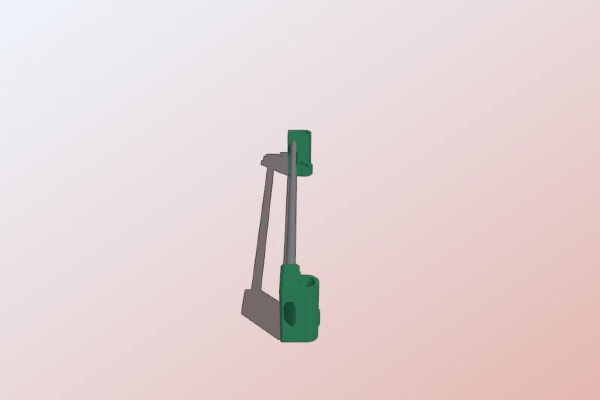 P3STEEL - X motor mount (380mm Anet A8 smooth rods) | 3d print model