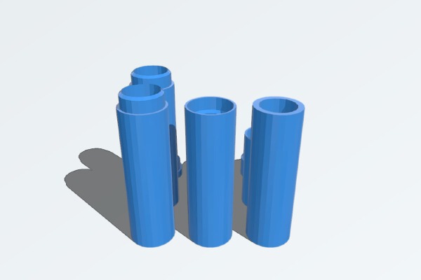 Parametric Pipe (C-Dur pan flute test) | 3d print model