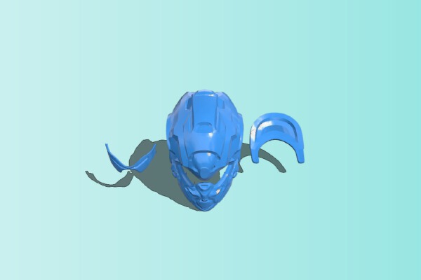Halo 5 Teishin Helmet smoothed | 3d print model