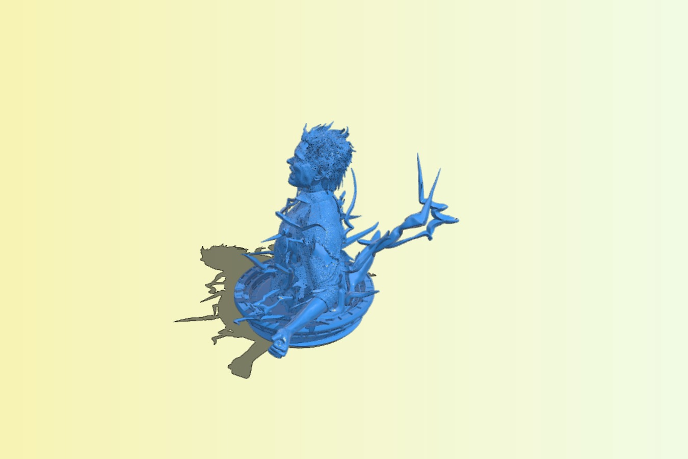 The man bursts with energy B0012603 3d model file for 3d printer