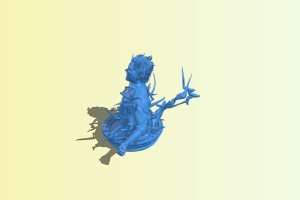 The man bursts with energy B0012603 3d model file for 3d printer | 3d print model
