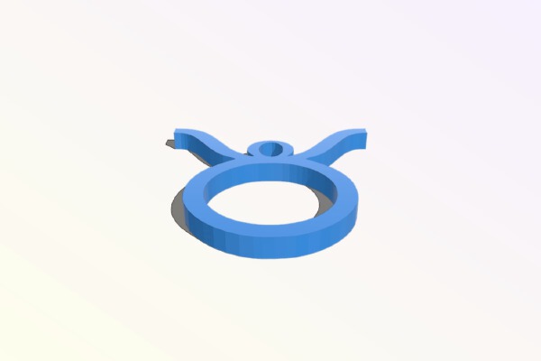 Taurus pendant | 3d print model