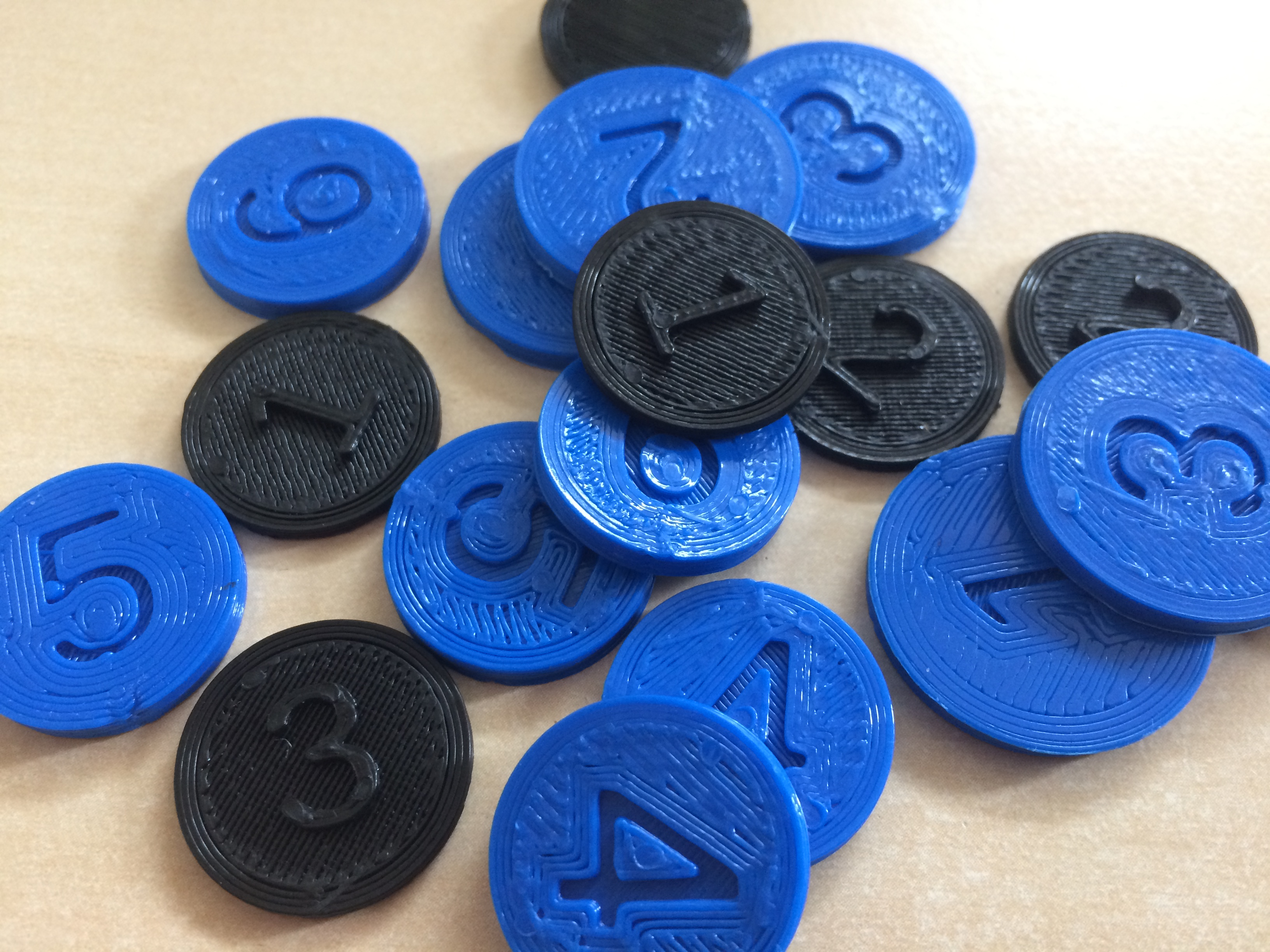 Customizable boardgame token generator