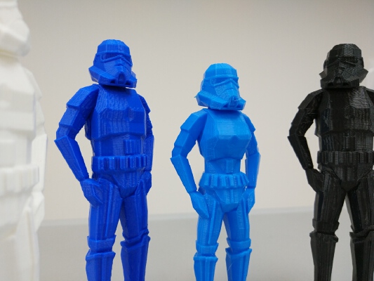 female stormtrooper lowpoly | 3d print model