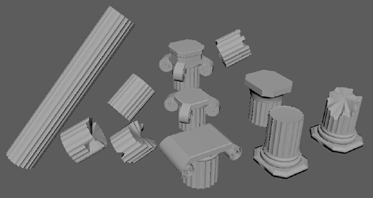 Greek Columns and Orders (28MM Column base) | 3d print model