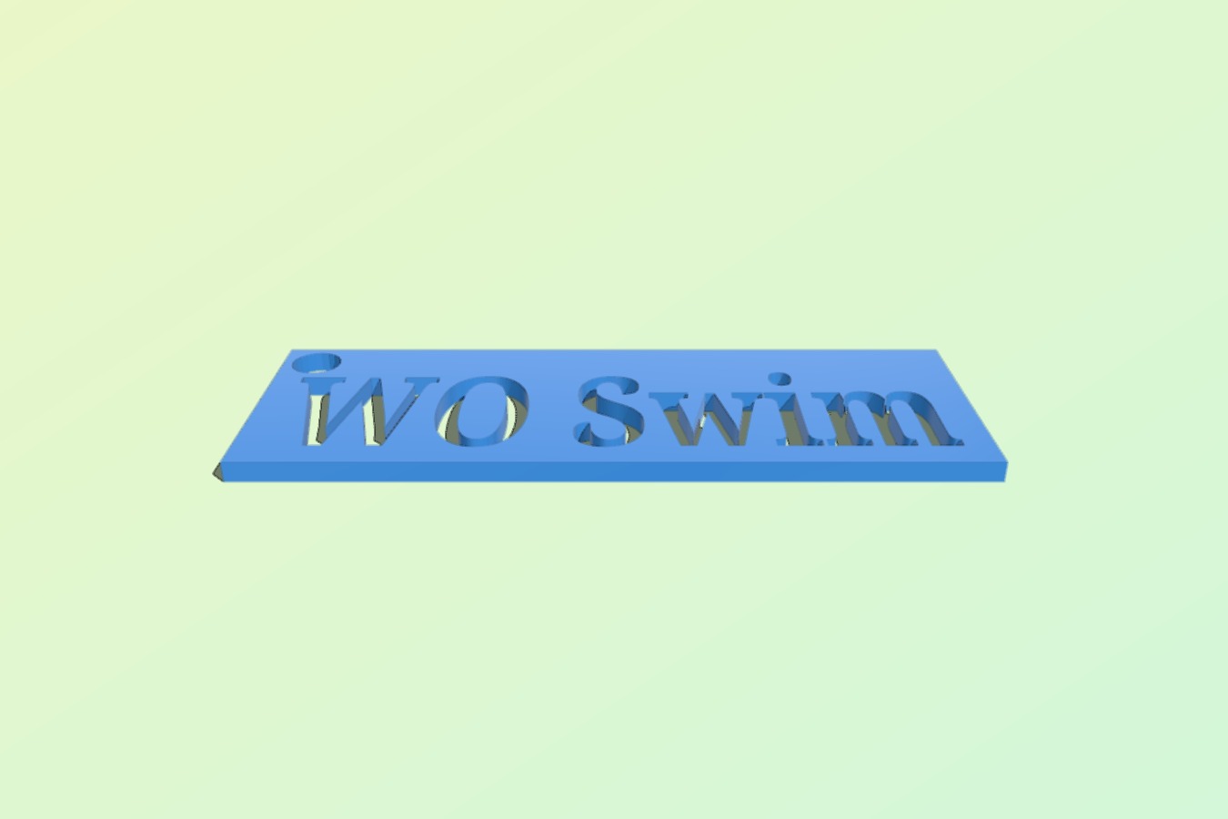 WO Swim Key chain
