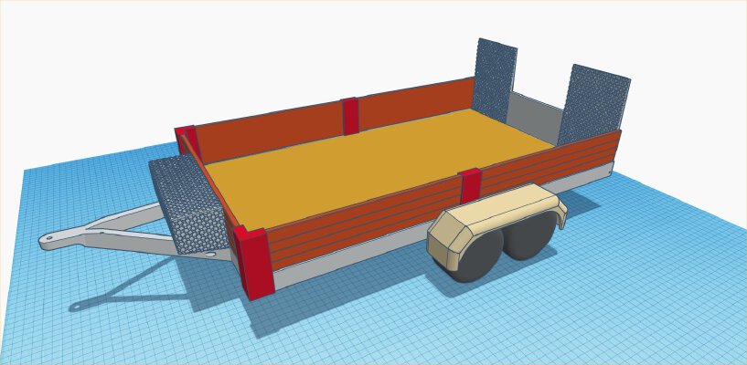 1_10th scale RC Farm Trailer | 3d print model