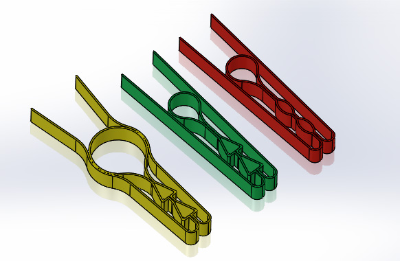 Clothes pin one piece