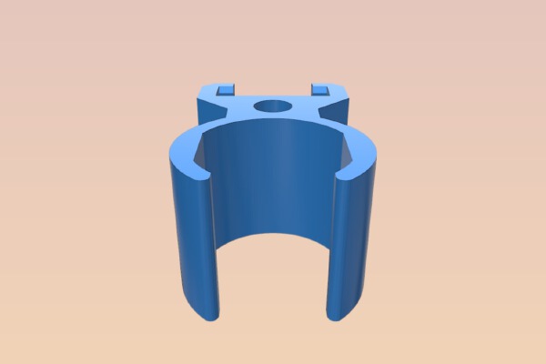 Nerf cree flashlight rail adapter | 3d print model