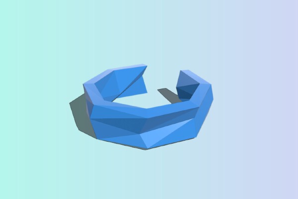 Sgnachà (Squared Ring) | 3d print model
