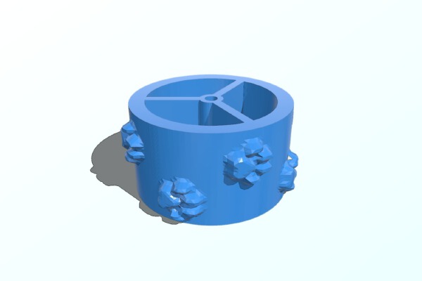 Cat paws texture roller | 3d print model