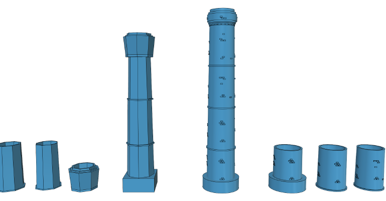 Ripper's London - The Factory Chimney | 3d print model