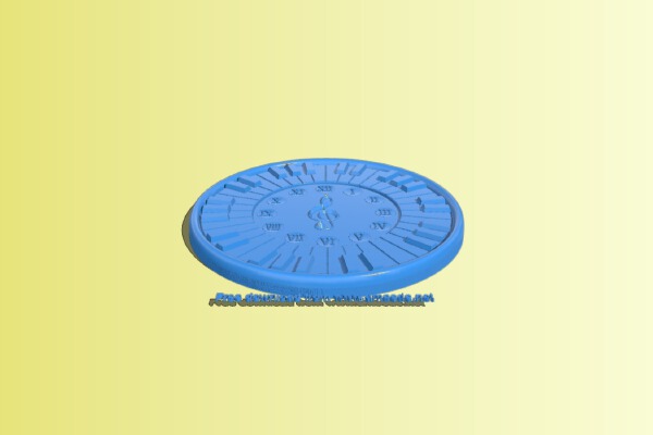 Wall clock pattern | 3d print model