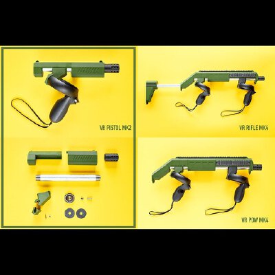 PISTOL VR magnetic gunstock Oculus Rift-S Quest Quest2 | 3d print model