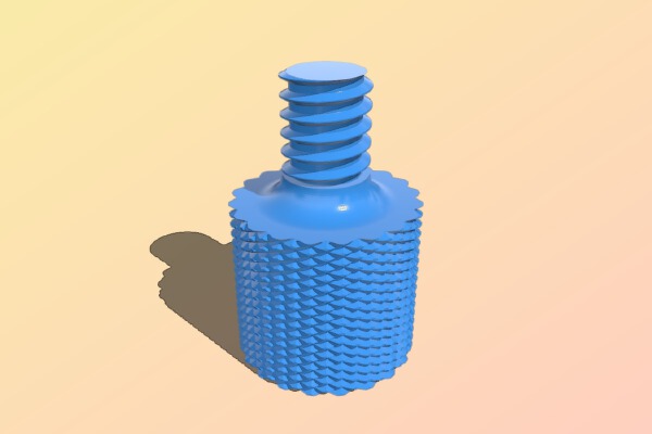 Microphone 3_8 to 1_4 thread reducer | 3d print model